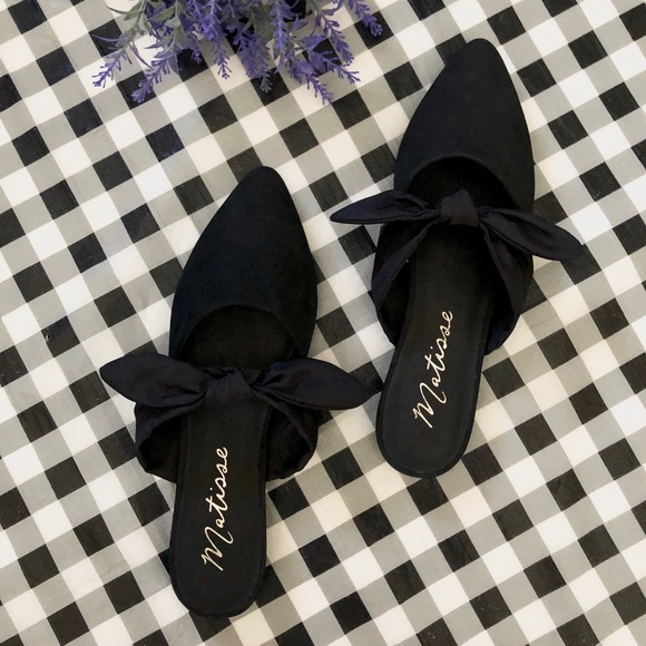 Matisse Shoes - Matisse black Calle Bow mule